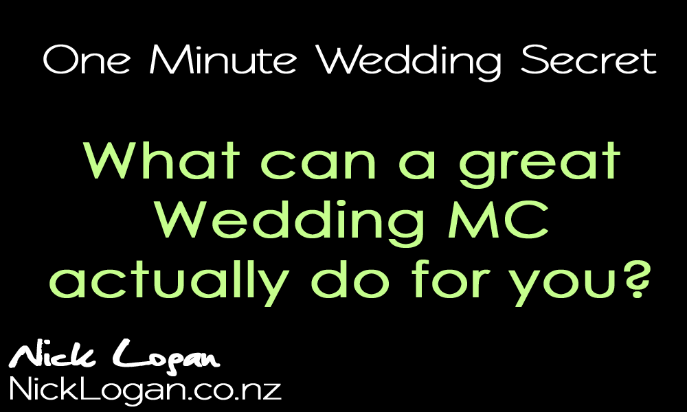 Why Use a Professional Wedding MC?