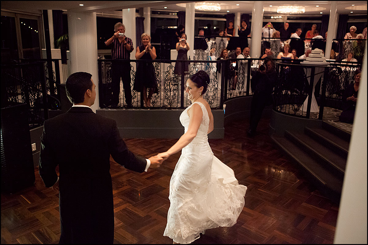 Wedding first dance at The Wharf Auckland Wedding first dance at The Wharf Auckland with Nick Logan DJ