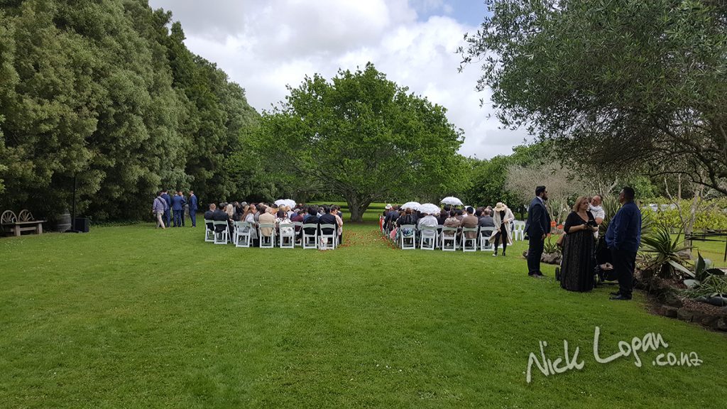 Music and audio for outdoor wedding ceremony in Kumeu, Auckland