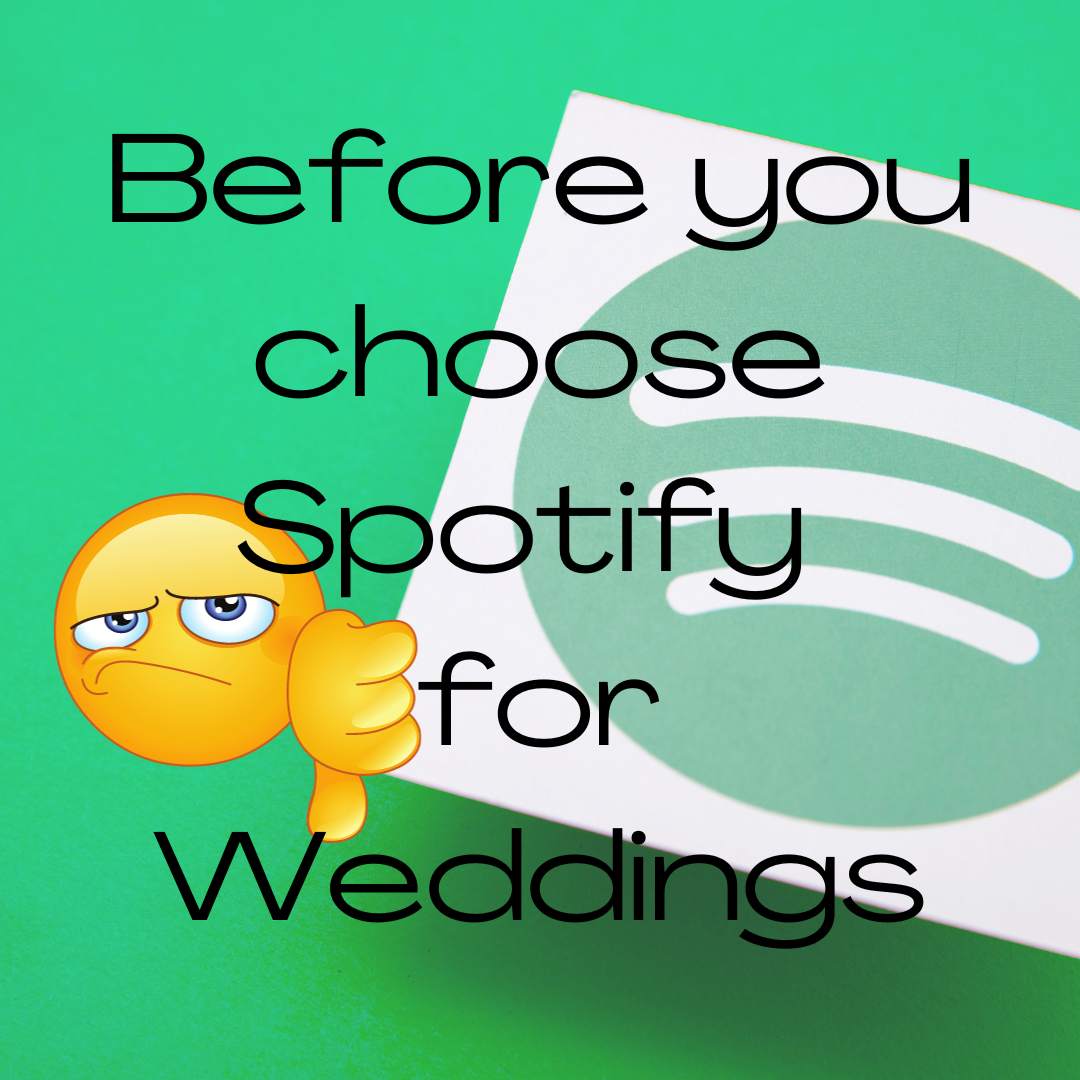 Everything bad about a Spotify Wedding