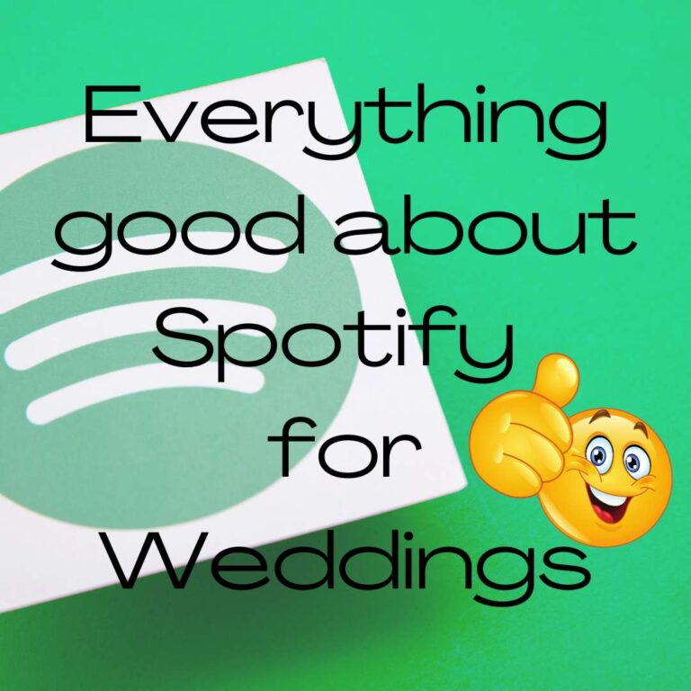 Everything GOOD about Spotify Wedding Music